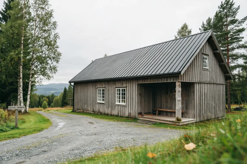 ombyggnad av ladug rd till g sthus i vikarbyn r ttvik